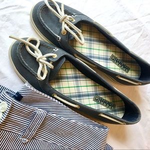 Sperry Top-Sider Navy & White Nautical Boat Shoes